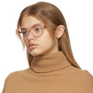 Chloé Nude Pink Round Matte Glasses